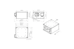 Ventilateur tubulaire isolé 150 mm - ISORX 150 EC K 01