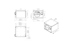 Buisventilator 315mm geïsoleerd - ISORX 315 EC K 01