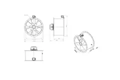 Ventilateur axial de 710 mm - AL 710 D4 01 CFG