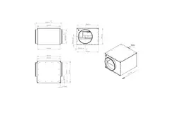 Buisventilator 500mm geïsoleerd - ISOR 500 EC K 01
