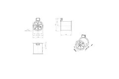 Axiaal 315 mm kanaalventilator rookgas F300- AL 315 D2 F3 01 CFG