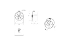 Ventilateur axial 1000 mm F300- AL 1000 D4 F3 02 CFG