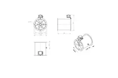 Axiaal 315 mm kanaalventilator - AL 315 D42U 01 CFG