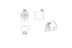 Axiaal 315 mm kanaalventilator - AL 315 D42U 02 CFG