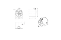 Ventilateur axial de 355 mm - AL 355 D42U 02 CFG