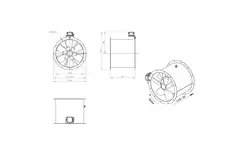 Ventilateur axial de 500 mm - AL 500 D4 01 CFG