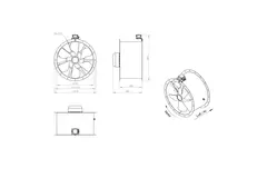 Ventilateur axial de 710 mm - AL 710 D4 03 CFG