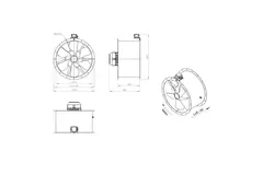 Ventilateur axial de 710 mm - AL 710 D6 02 CFG