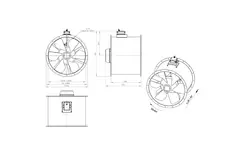 Ventilateur axial de 800 mm - AL 800 D4 05 CFG