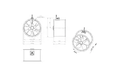 Ventilateur axial de 900 mm - AL 900 D4 02 CFG