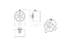 Ventilateur axial de 900 mm - AL 900 D4 05 CFG