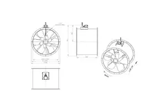 Ventilateur axial de 800 mm - AL 800 D6 01 CFG