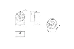 Ventilateur axial de 1000 mm - AL 1000 D6 02 CFG