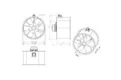 Ventilateur axial de 1120 mm - AL 1120 D6 03 CFG