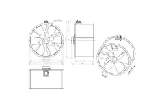 Ventilateur axial de 1250 mm - AL 1250 D6 01 CFG