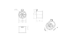 Ventilateur axial de 400 mm pour gaz de combustion F400 - AL 400 D4 F4 01 CFG