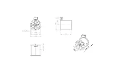 Axiaal 315 mm kanaalventilator rookgas F300- AL 315 D42U F3 02 CFG