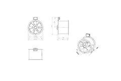 Ventilateur axial de 450 mm pour gaz de combustion F400 - AL 450 D2 F4 02 CFG