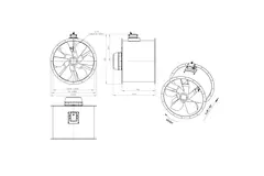 Ventilateur axial de 800 mm - AL 800 D84U 03 CFG