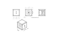 Boxventilator motor buiten luchtstroom - MPC T 315 D2 I K 01