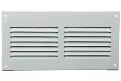 Metalen rechthoekige sleuf rooster 200x100 wit - MR2010