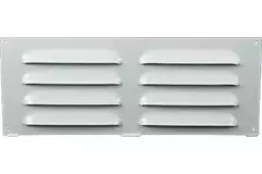 Metalen rechthoekige sleuf rooster 260x105 wit - MR26105