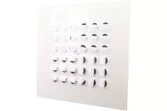 Multinozzle plafondrooster 596x596mm - MN16 RAL9010