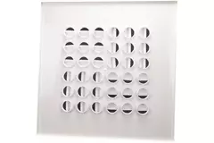 Multinozzle plafondrooster 596x596mm - MN16 RAL9010