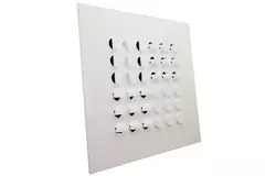 Multinozzle plafondrooster 596x596mm - MN16 RAL9010