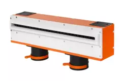 Ergovent instucbaar frameloos lijnrooster 500 mm met aansluitdiameter 75 mm - standaard