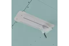 Ergovent instucbaar frameloos lijnrooster 500 mm met aansluitdiameter 75 mm - standaard