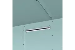 Ergovent instucbaar frameloos lijnrooster 500 mm met aansluitdiameter 75 mm - standaard
