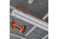 Ergovent instucbaar frameloos lijnrooster 600 mm met aansluitdiameter 75 mm - profiel