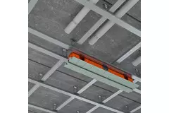 Ergovent instucbaar frameloos lijnrooster 1050 mm met aansluitdiameter 75 mm - modulair - 1 sleuf