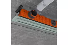 Ergovent instucbaar frameloos lijnrooster 1000 mm met aansluitdiameter 75 mm - standaard