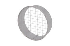 Grille tubulaire Ø 160 mm avec maille pour conduit rigide galvanisé - sur mesure RAL7035