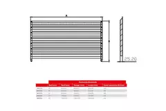 Maxivent by Econox lamellenrooster voor M4523 horizontaal low profile - LV