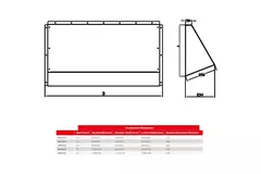 Maxivent weersbestendige beschermkap voor M4540 horizontaal low profile - HD