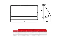 Maxivent weersbestendige beschermkap voor M4516 horizontaal low profile - HD