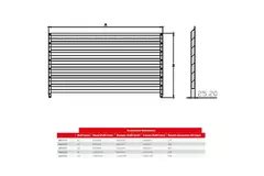 Maxivent by Econox lamellenrooster voor M4523 horizontaal - LV