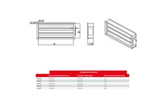Maxivent demper met actuator voor M4020 horizontaal links - DAL