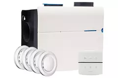 Orcon MVS 15R Pakket 550 m³/h + RFT bediening + 4 ventielen - randaarde stekker