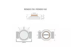 Ergovent instucbaar frameloos ventilatieventiel rond 160 mm