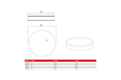 Maxivent ronde connector voor M4512 horizontaal/low profile - RC