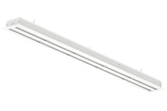Lijnrooster aluminium met 1 instelbaar patroonblad – 1000 mm – RAL 9016