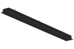 Lijnrooster aluminium met 4 instelbare patroonbladen – 2000 mm – RAL 9005