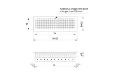 Grille murale double réglable en aluminium - avec ressorts de friction - 400x300 mm - RAL 9016