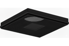 Geperforeerd plafondrooster voor toe- en afvoer 595x595 mm – 125 mm – RAL 9005