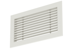 Staafrooster aluminium – met klemveren – 800x200 mm – RAL 9010