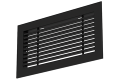Staafrooster aluminium – met klemveren – 800x200 mm – RAL 9005